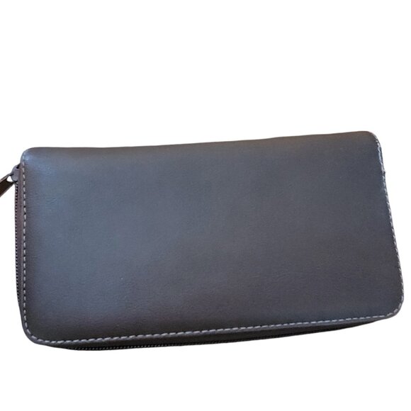 Strada Brown Zip Around Wallet - Picture 3 of 14